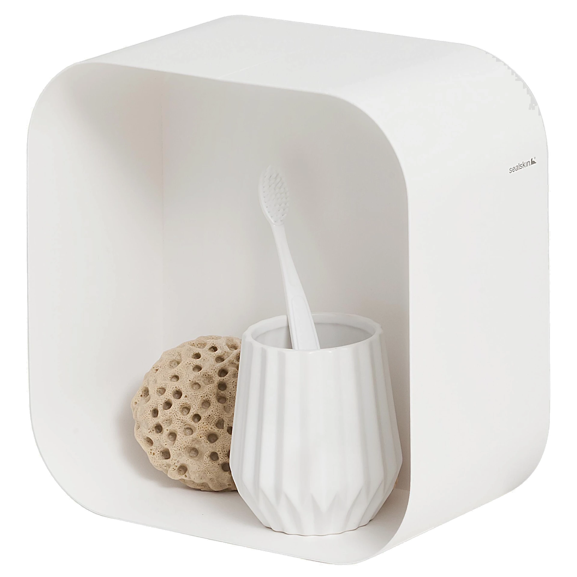 ART2474210 - Sealskin Brix veggboks firkantet, hvit matt - 
